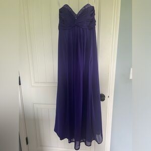 David’s bridal purple bridesmaids dress